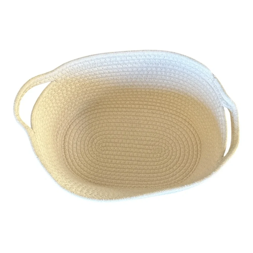 White Woven Storage Basket